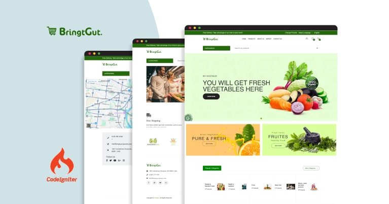 Online Lebensmittel Shop Websystem Entwicklung – CodeHütte GmbH